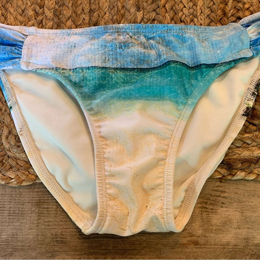 Hobie Bikini Swim Suit Bathing Woody Surf Beach Sand Ocean Palm Tree 2 Piece - Picture 7 of 16